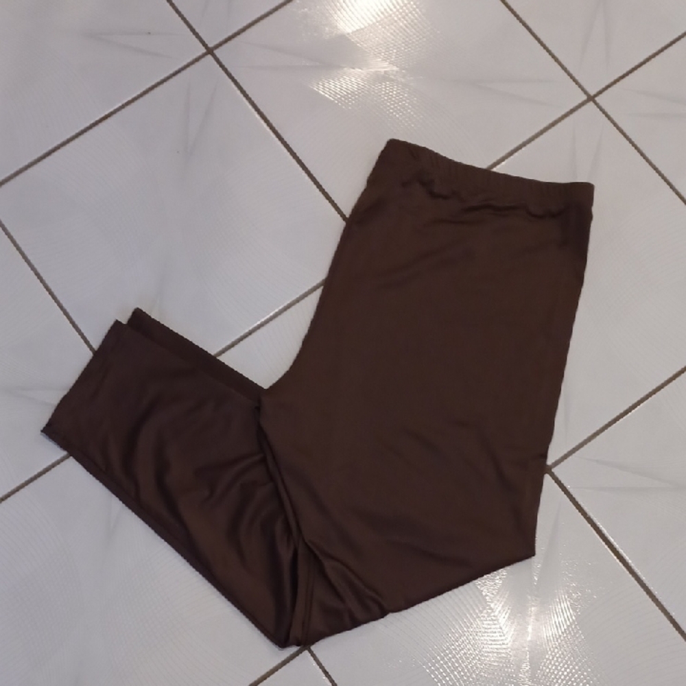 4/$40 New Plain Brown Leggings - Size 4XL (US20)